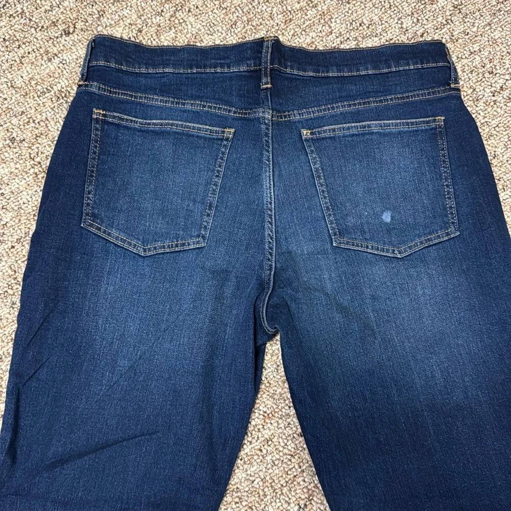 Gap Denim Girlfriend dark blue straight leg jeans - Picture 3 of 5